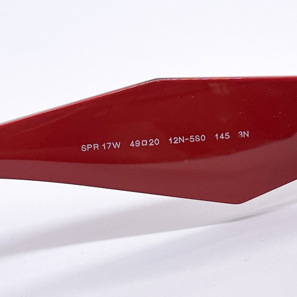 NEW PR17WS 12N5S0 PRADA SUNGLASSES SPR 17W RED UNISEX EYEWEAR PRADA PR 17WS - Picture 13 of 15